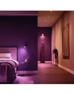 Bombilla inteligente LED Philips Hue White and Color Ambiance GU10 5,7W 2000K-6500K RGB Pack2 2 bombillas RGB 2