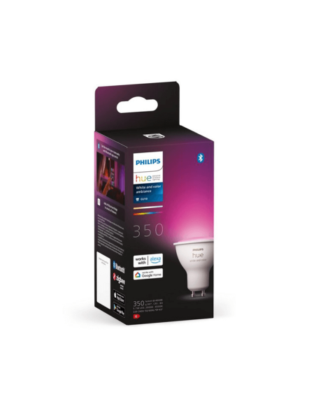 Ampoule LED intelligente Philips Hue White and Color Ambiance GU10 5.7W 2000K-6500K RGB box produit
