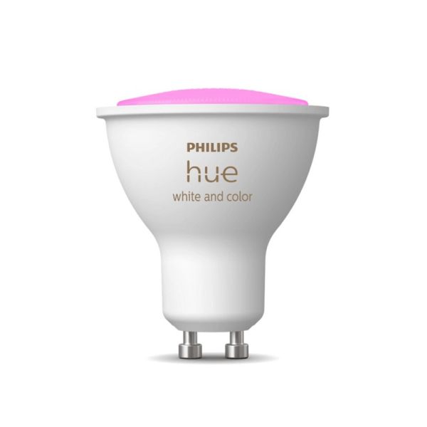 Bombilla inteligente LED Philips Hue White and Color Ambiance GU10 5,7W 2000K-6500K RGB foto bombilla