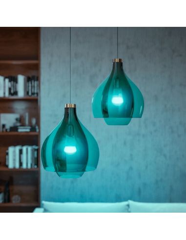 Bombilla inteligente Philips Hue White and Color Ambiance A60 E27 1100lm detalle azul