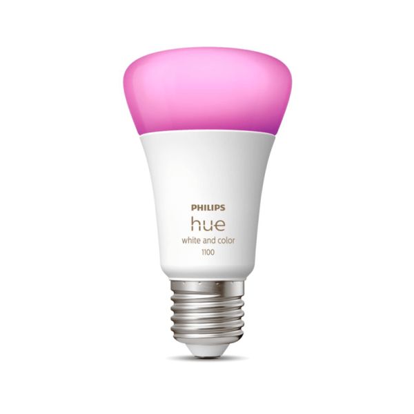 Lâmpada inteligente Philips Hue White e Color Ambiance A60 E27 1100lm milhões de cores