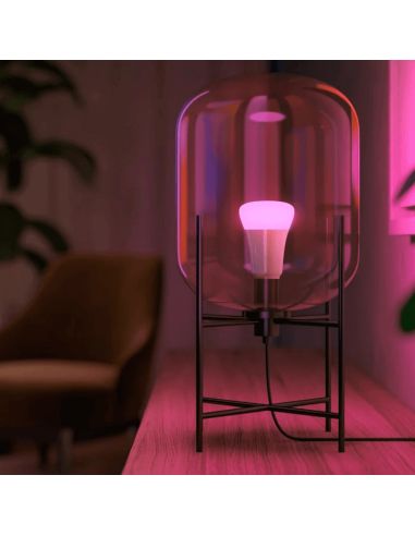 Lâmpada inteligente Philips Hue White e Color Ambiance A60 E27 800 Pack 3 tons de rosa claro