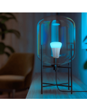 Bombilla inteligente Philips Hue White and Color Ambiance LED 6.5W 2000K-6500K RGB A60 E27 830lm Pack 2 tono luz azul