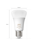 Bombilla inteligente Philips Hue White and Color Ambiance LED 6.5W 2000K-6500K RGB A60 E27 830lm Pack 2 medidas producto