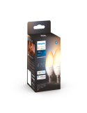 Bombilla inteligente  Philips Hue White Ambiance LED 4W 2200K-6500K  Vela E14 470lm Pack 2 caja producto