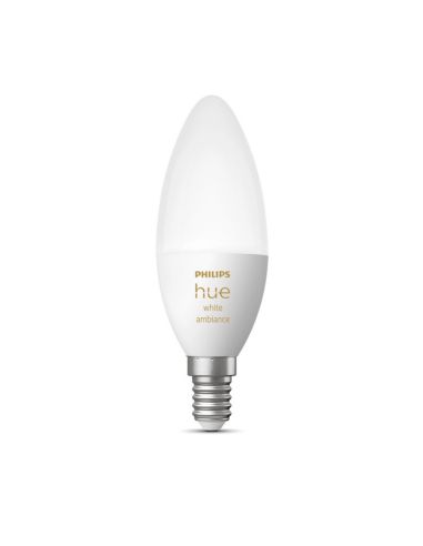 Bombilla inteligente Philips Hue White Ambiance LED 4W 2200K-6500K Vela 470lm E14