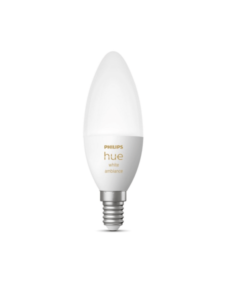Bombilla inteligente Philips Hue White Ambiance LED 4W 2200K-6500K Vela 470lm E14