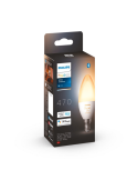 Lâmpada inteligente Philips Hue White Ambiance LED 4W 2200K-6500K Vela 470lm E14 caixa do produto