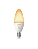 Bombilla inteligente Philips Hue White Ambiance LED 4W 2200K-6500K Vela 470lm E14 encendida luz cálida