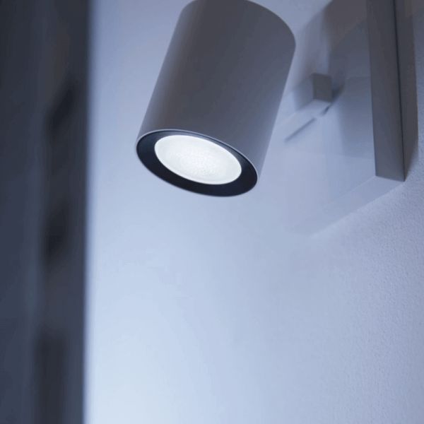 Philips Hue White Ambiance LED 5W 2200K-6500K GU10 350lm Pack 3 en Un Projecteur Ampoule Intelligente