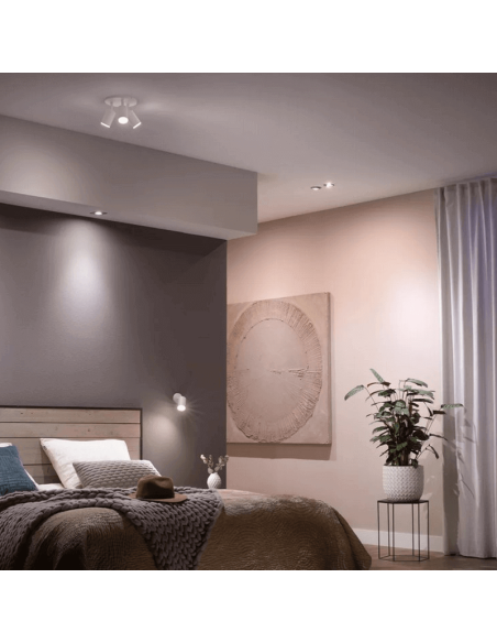 Ampoule connectée Philips Hue White Ambiance LED 5W 2200K-6500K GU10 350lm Pack 3 photo d'ambiance