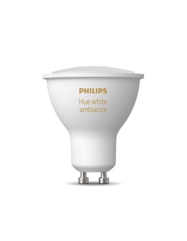 Philips Hue White Ambiance 4,3 W 2200K-6500K 350lm GU10 Lâmpada Inteligente