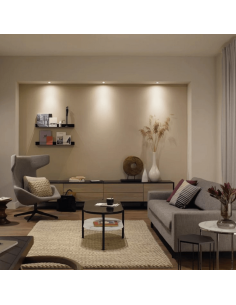 Bombilla inteligente Philips Hue White Ambiance 4.3W 2200K-6500K 350lm GU10 encendida 2