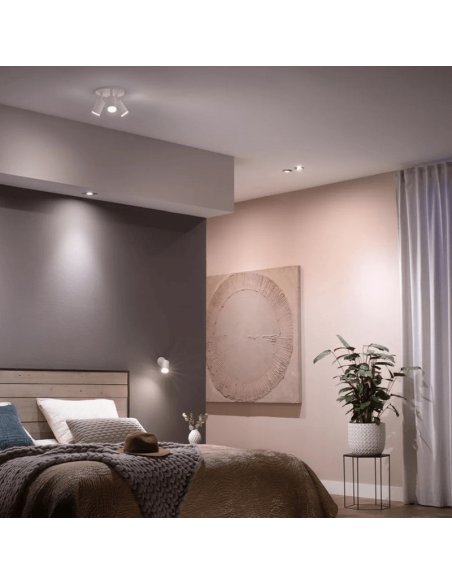 Lâmpada inteligente Philips Hue White Ambiance 4.3W 2200K-6500K 350lm GU10 ambiente foto