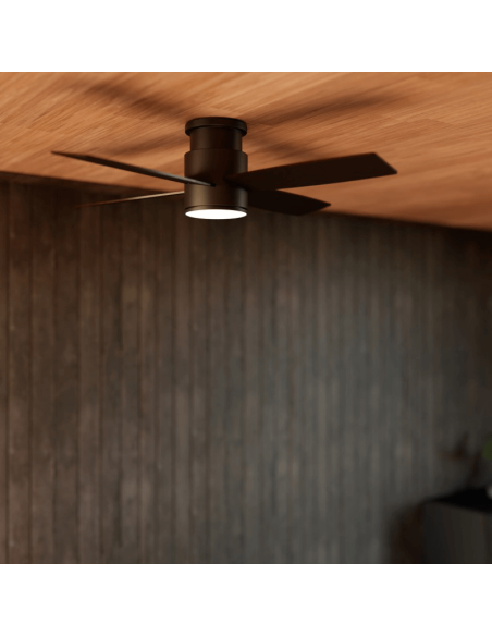 Ventilateur de plafond LED Taro noir DC Détail de la lumière réglable zoom