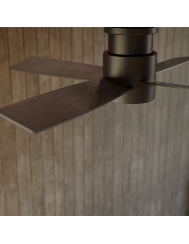 Taro LED ventilador de teto preto DC detalhe de luz ajustável