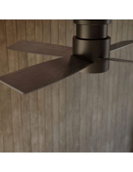 Ventilateur de plafond LED Taro noir DC Détail de lumière réglable