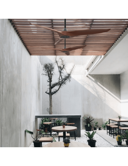 Ventilador de teto Nova ambiente interno/externo DC marrom externo