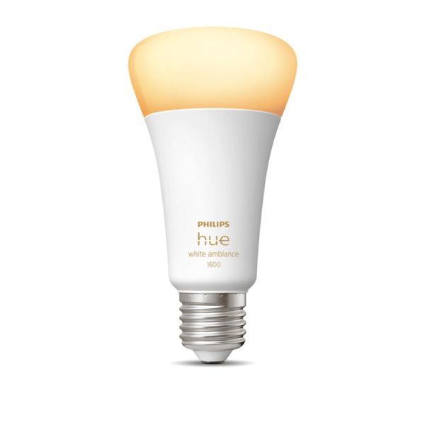 Philips Hue White Ambiance A67 13W 2200-6500K E27 1600lm Smart Bulb On