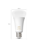 Lâmpada inteligente Philips Hue White Ambiance A67 13W 2200-6500K E27 1600lm medidas do produto