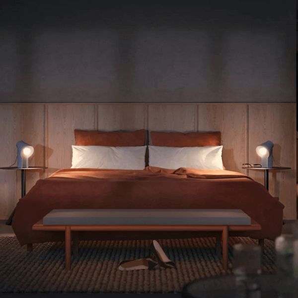 Lâmpada inteligente Philips Hue White Ambiance A60 8W 2200K-6500K E27 1100lm Pacote 2 em um quarto