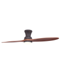 Ventilateur de plafond LED DC Duplo de style industriel marron