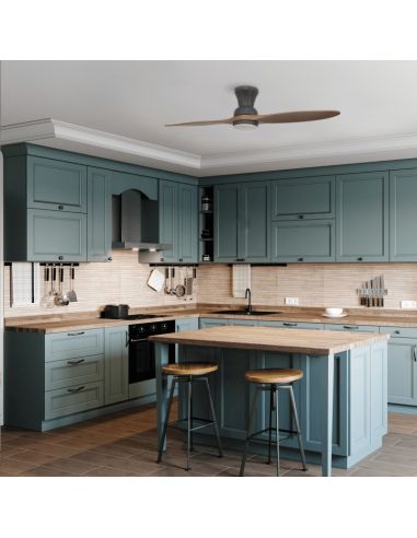 Environnement intérieur du ventilateur de plafond LED DC Duplo de style industriel