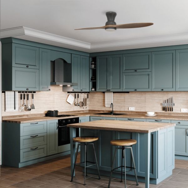 Environnement intérieur du ventilateur de plafond LED DC Duplo de style industriel