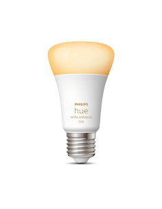 Bombilla inteligente Philips Hue White Ambiance A60 8W 2200K-6500K E27 1100lm encendida