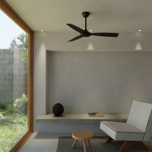 Ventilador de teto Lia brown IP20 DC ambiente interno