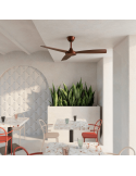Ventilador de teto Lia brown IP20 DC ambiente interno interno
