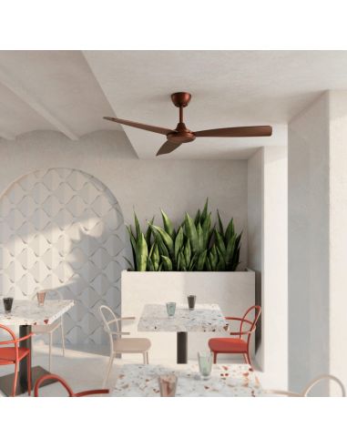 Ventilador de Techo Lia marrón IP20 DC interior ambiente interior