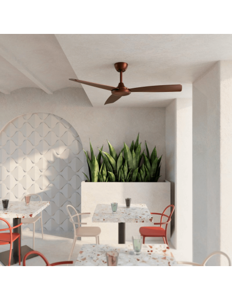 Ventilador de Techo Lia marrón IP20 DC interior ambiente interior