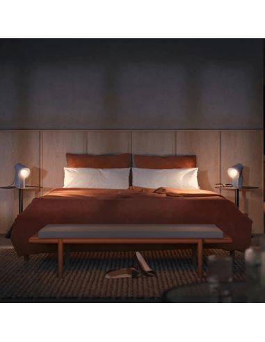 Bombilla inteligente Philips Hue White Ambiance LED 6W 2200K-6500K A60 E27 800lm Pack 2 en una habitación