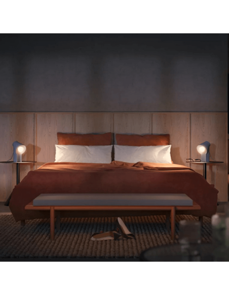 Bombilla inteligente Philips Hue White Ambiance LED 6W 2200K-6500K A60 E27 800lm Pack 2 en una habitación