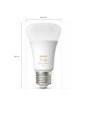 Bombilla inteligente Philips Hue White Ambiance LED 6W 2200K-6500K A60 E27 800lm Pack 2 medidas producto