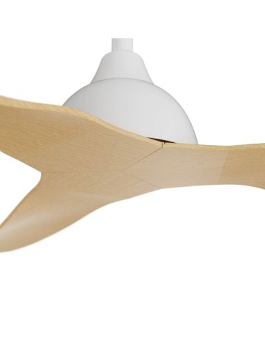 Ventilateur de plafond en bois de lierre pour détail DC intérieur/extérieur