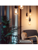 Bombilla inteligente Philips Hue 7W 2100K 550lm E27 filamento Edison bombilla encendida