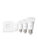 Philips HueWhite 9.5W 2700K 1055lm E27 Hue Bridge Kit de démarrage d'ampoule intelligente inclus
