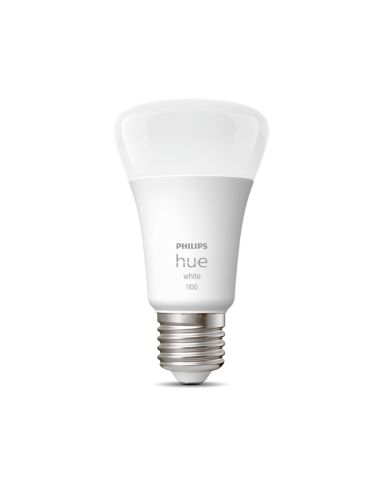 Bombilla inteligente Philips HueWhite 9.5W 2700K luz blanca cálida regulable 1055lm A60 E27
