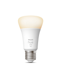Bombilla inteligente Philips HueWhite 9.5W 2700K luz blanca cálida regulable 1055lm A60 E27 encendida