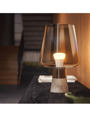 Philips HueWhite 9W A60 Ampoule Intelligente 2700K Blanc Chaud Dimmable E27 806lm Pack 3 en Une Lampe de Table