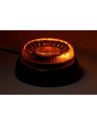 Rotativo LED magnetico con luz giratoria con 3 metros de cable con conector mechero FT-101 RO LED MAG M30 Fristom | LeonLeds