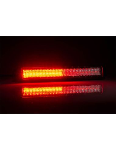 Barra LED trasera con 3 funciones Intermitente, Posición y Freno 12V 24V FT-340 LED Fristom | LeonLeds