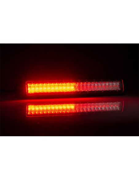 Barra LED trasera con 3 funciones Intermitente, Posición y Freno 12V 24V FT-340 LED Fristom | LeonLeds