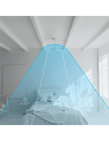 Ventilador de teto Nati M, estilo nórdico, madeira e níquel, fluxo de ar interno/externo
