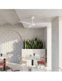 Ventilateur de plafond blanc Lia IP20 DC pour grands espaces intérieurs