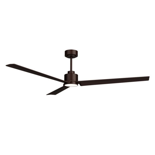 Ventilador de Techo LED Anne XL marrón óxido DC para espacios de más de 32m2
