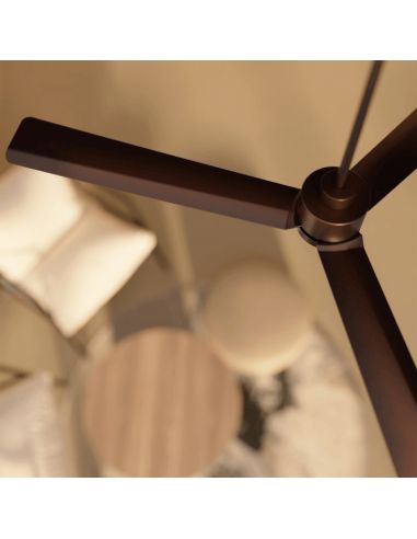 Ventilador de teto Anne XL LED Rust Brown DC para espaços com mais de 32m2 detalhes