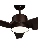 Ventilador de Techo LED Anne XL marrón óxido DC para espacios de más de 32m2 detalle luz